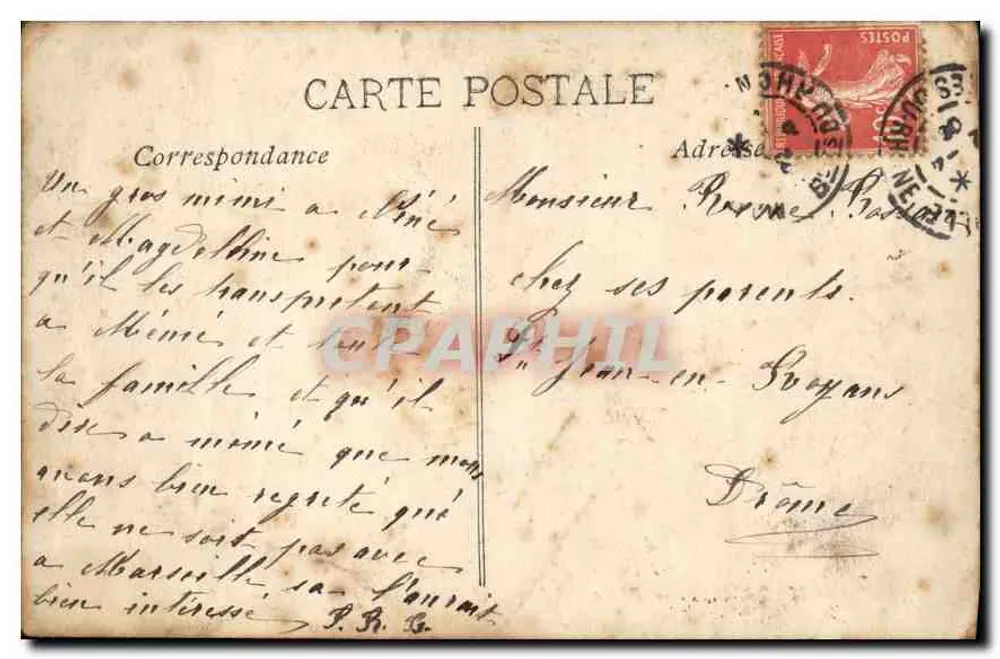 Marseille — Place d'Afrique und Bassin de la Joliette — EL, n° 160 - Rückseite