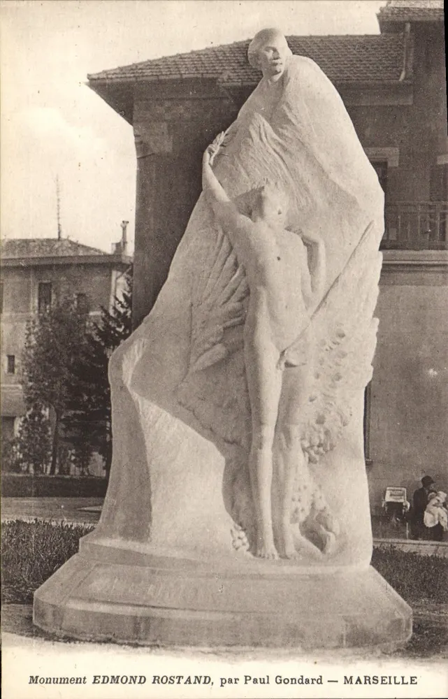 Edmond Rostand Denkmal — Marseille - Vorderseite
