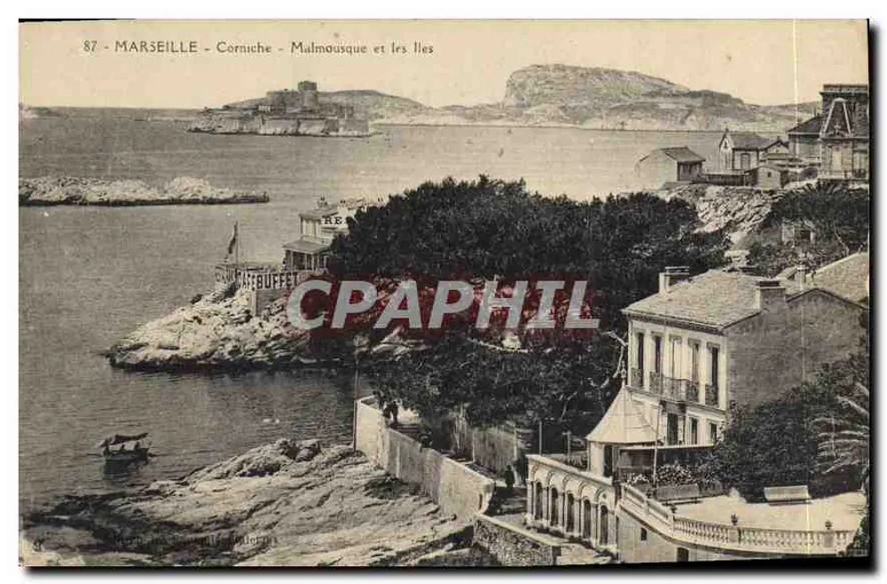 Marselha - Corniche - Malmousque e as ilhas - Frente