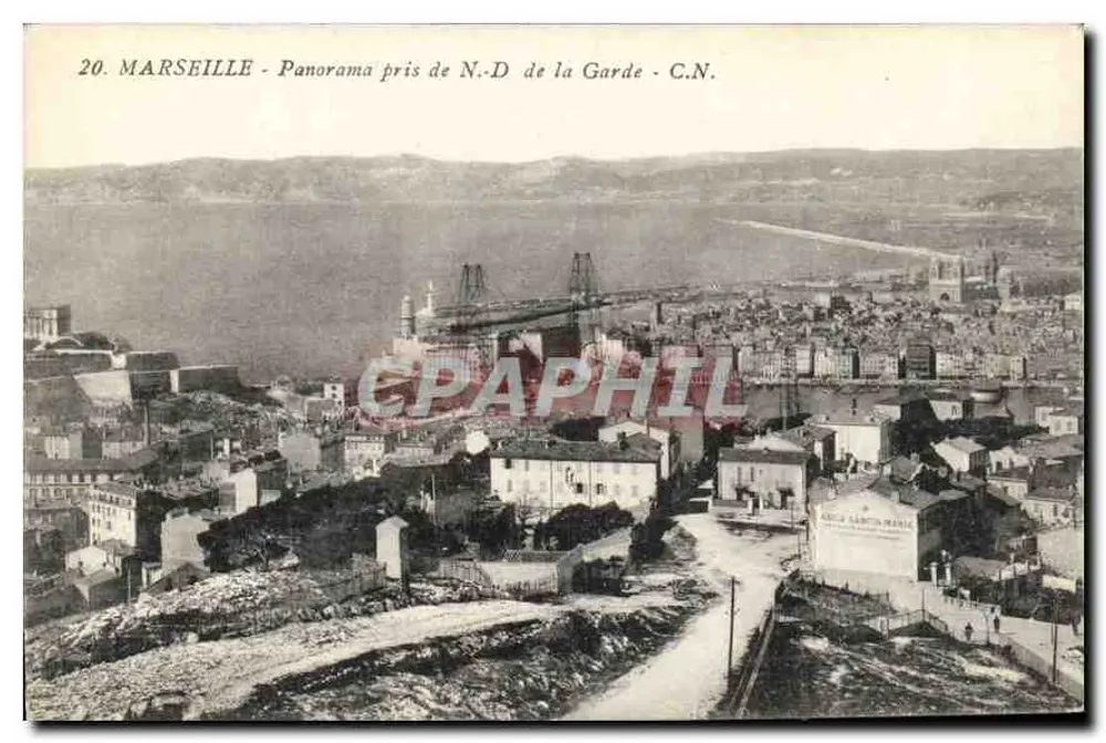 Marseille - Panorama vom Notre-Dame de la Garde - C.N. - Vorderseite
