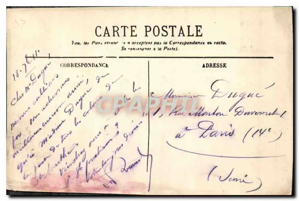 Marseille — A Porta de Aix — EL. - Verso