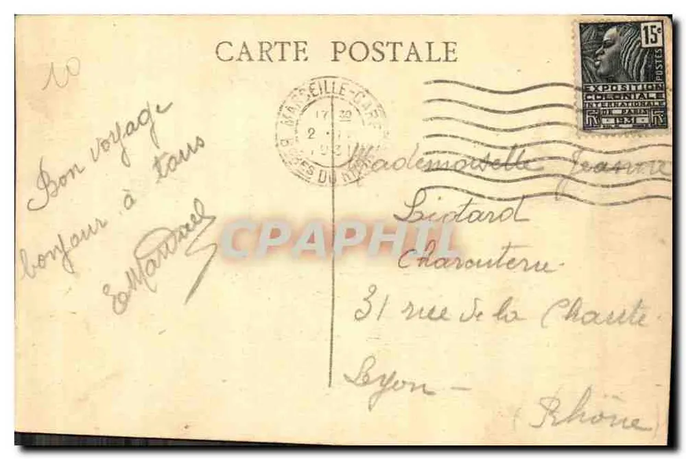 Marselha — O Castelo de If — Editor: Castelo de If - Verso