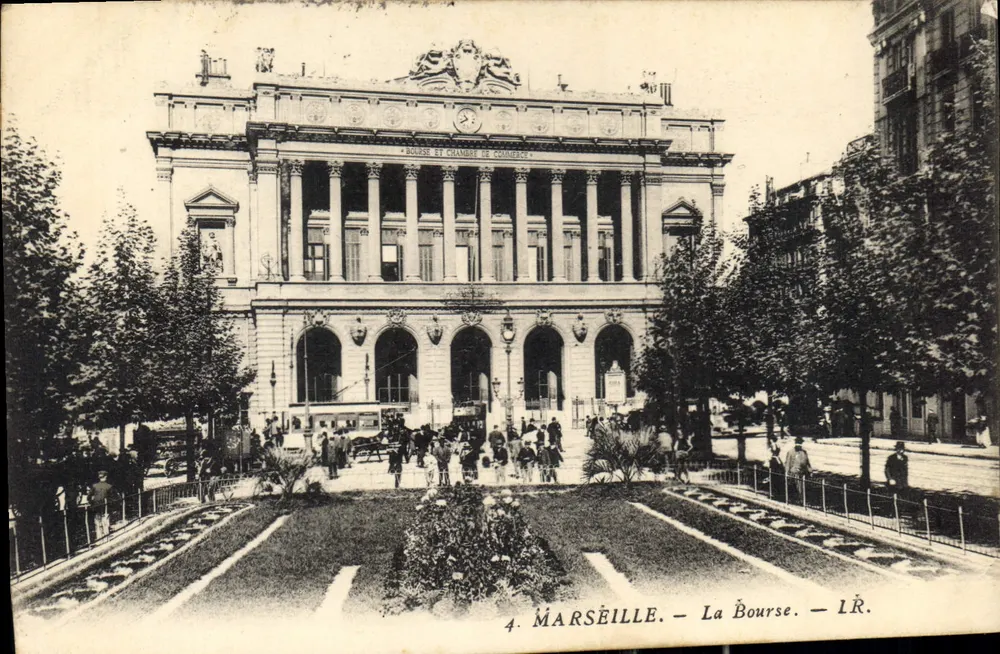 Marselha — A Bolsa — Bolsa e Câmara de Comércio — L.R. - Frente