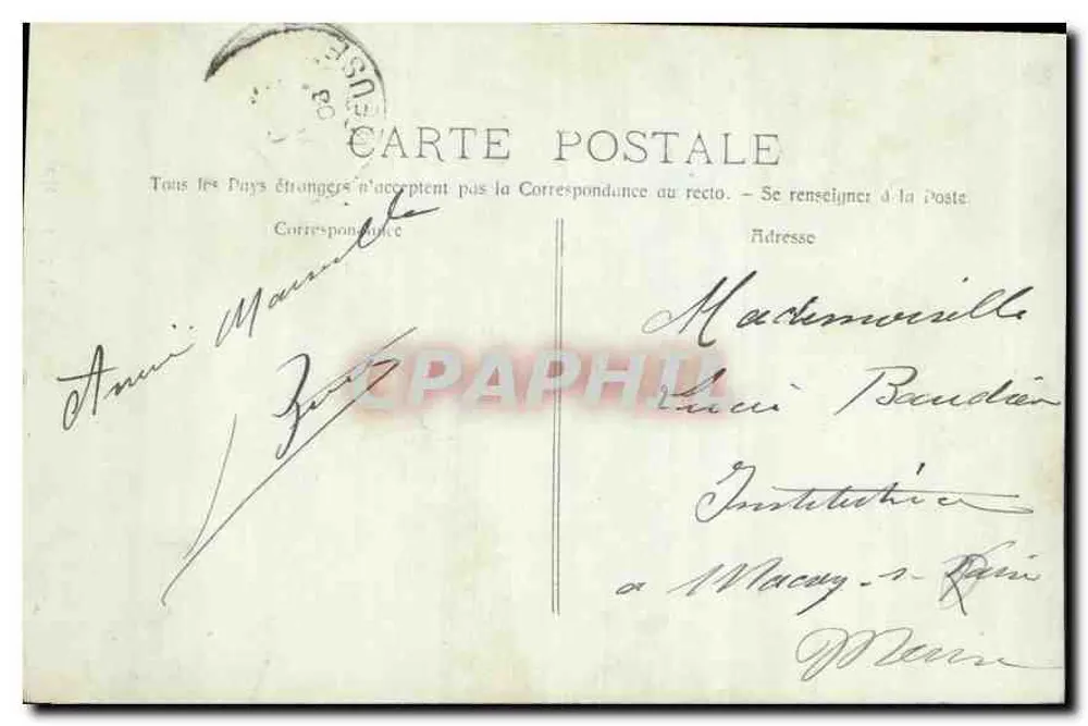 Marselha - N.-D. de la Garde — editor H. A. P. n° 1400 - Verso