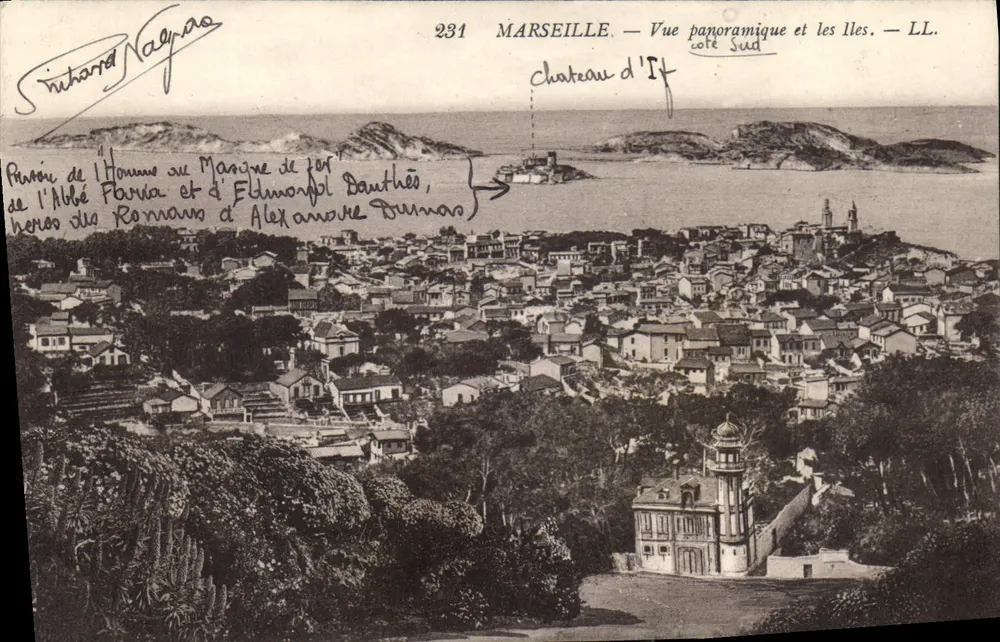 Marseille — Panoramablick und die Inseln — LL. — Nr. 231 - Vorderseite