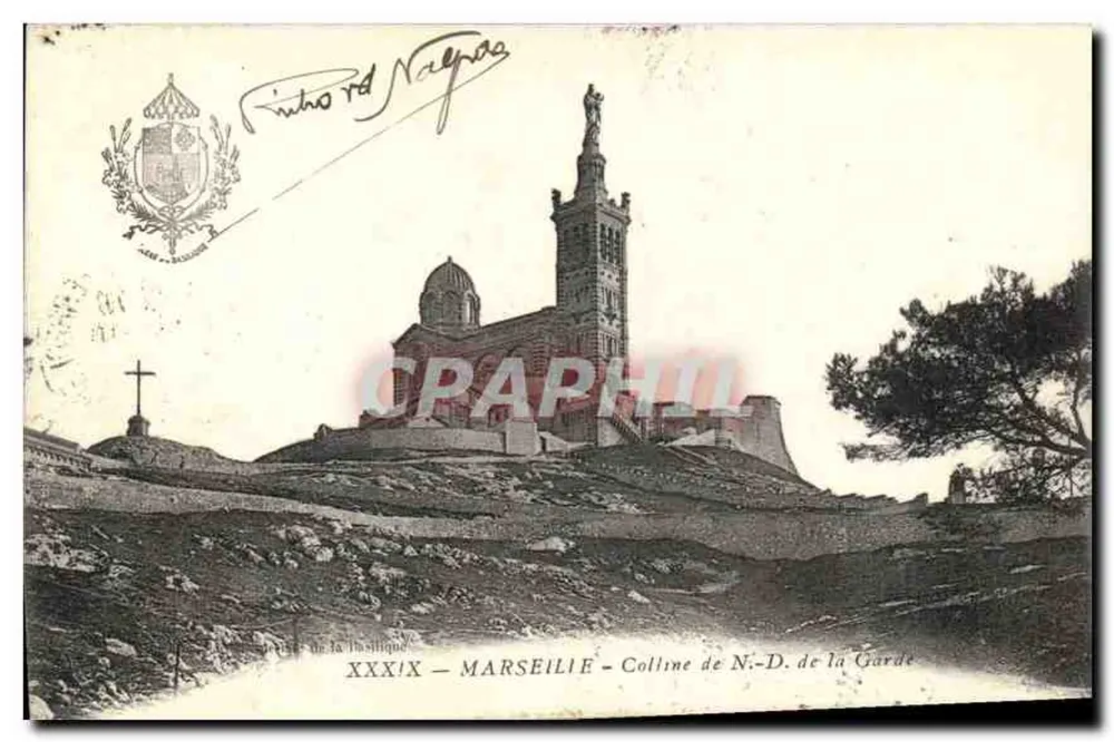 Marseille - Colina de Nossa Senhora da Guarda — editor desconhecido, número de série não visível - Frente