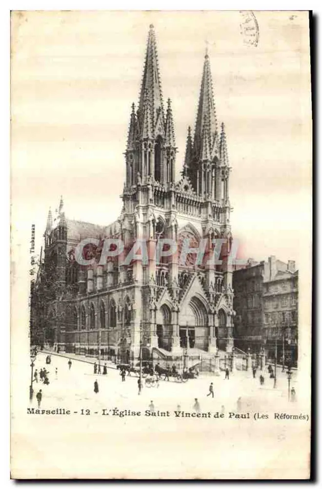 Marseille — Kirche Saint Vincent de Paul (Reformierte) — Verlag Thubanau, Nr. 12 - Vorderseite