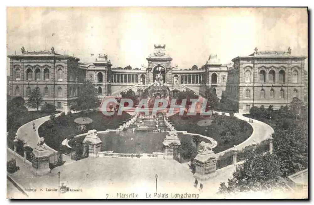 Marseille — O Palácio Longchamp — Foto E. Lacour - Frente