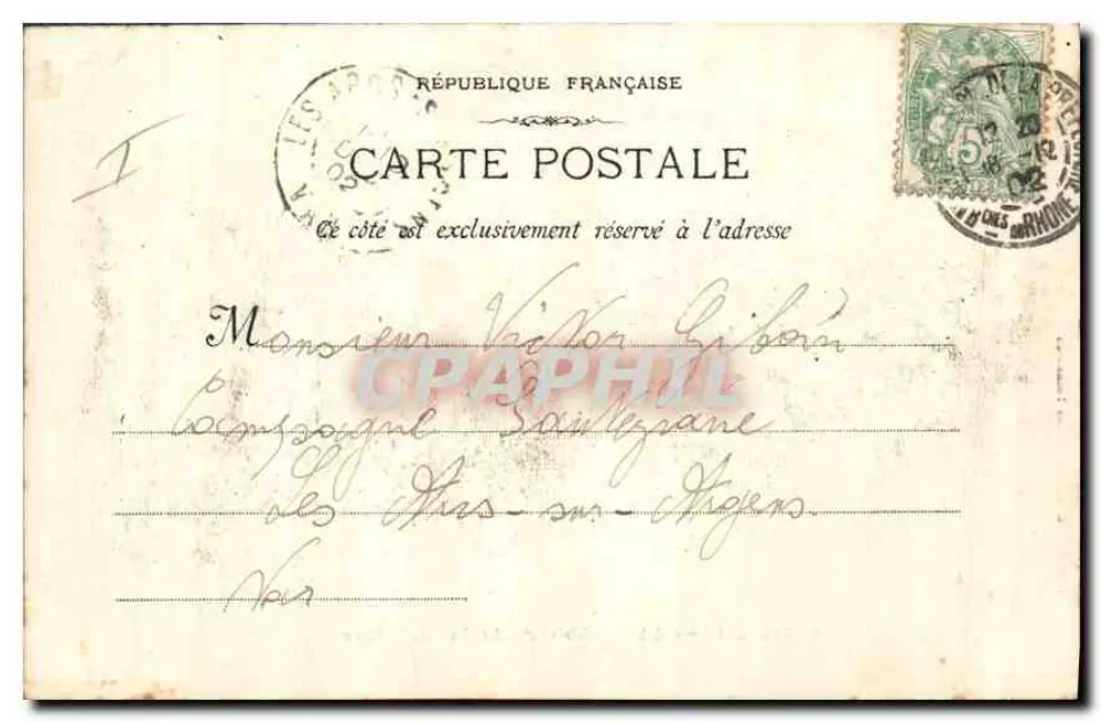 Marseille - A Abadia de São Victor — Fototipia E. Latour, rua Thubanéen, n°44 - Verso