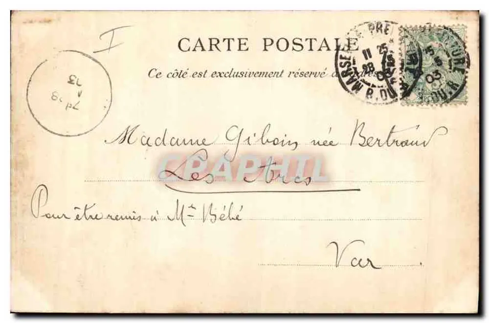 Marseille - Die Ausfahrt des Alten Hafens — L.P. 29 — Verlag L.P. - Rückseite