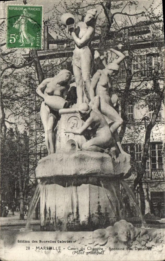 Marseille - Cours du Chapitre - Fontaine des Danaïdes (Hauptmotiv) — Edition des Nouvelles Galeries - Vorderseite