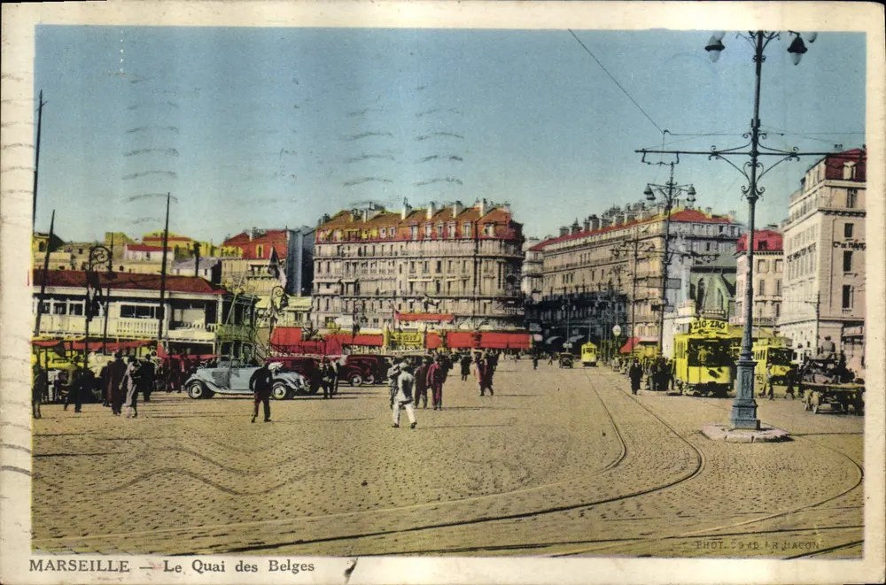 Marsiglia — Il Quai des Belges — Fot. N. R. Jaccon - Recto