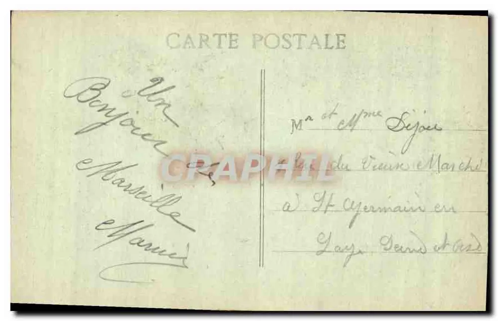 Marselha - Quai des Belges - C.M. - Verso