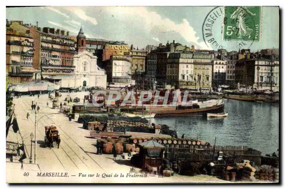 Marseille — Ansicht des Quais de la Fraternité — PICON - Vorderseite