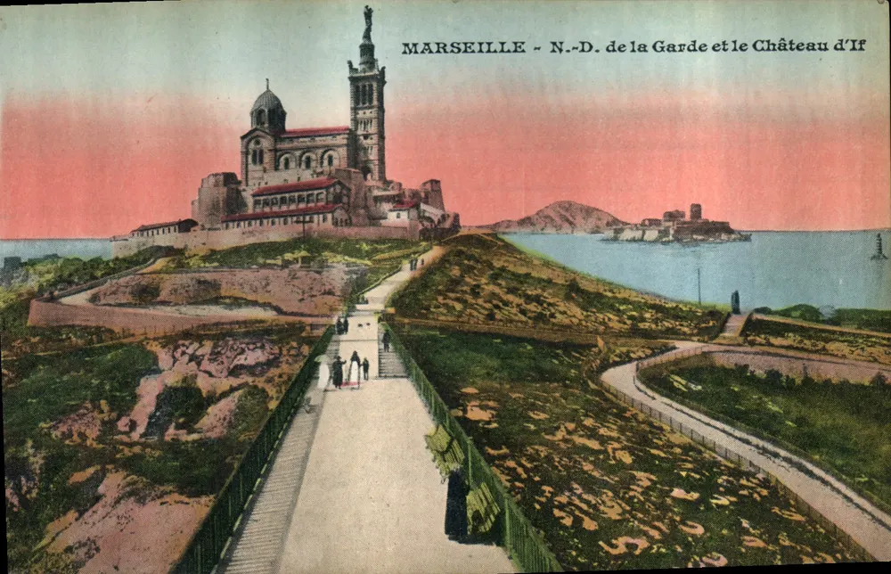 MARSEILLE - Notre-Dame de la Garde und Schloss If - Vorderseite
