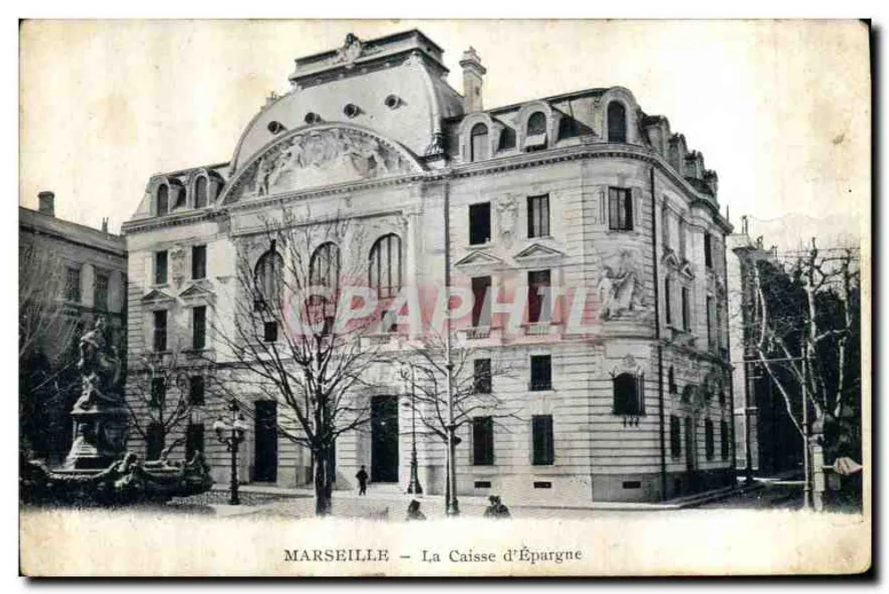 Marseille — A Caixa de Poupança — editor não identificado - Frente