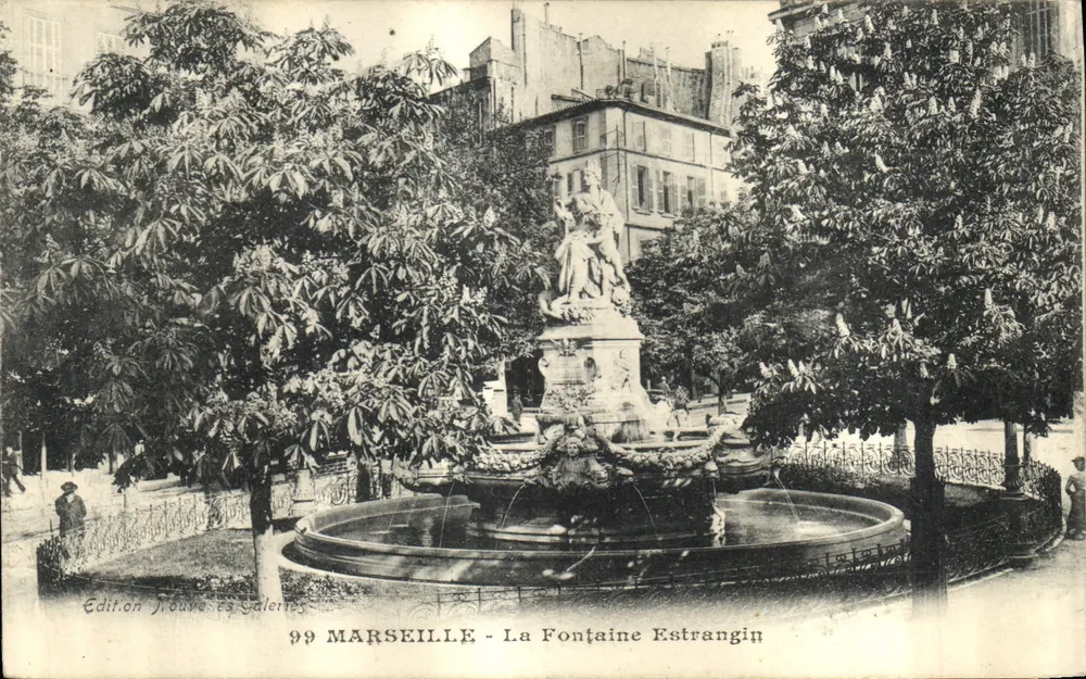 Marselha - A Fonte Estrangin — editor Edition Nouveaux Galeries, n° 99 - Frente