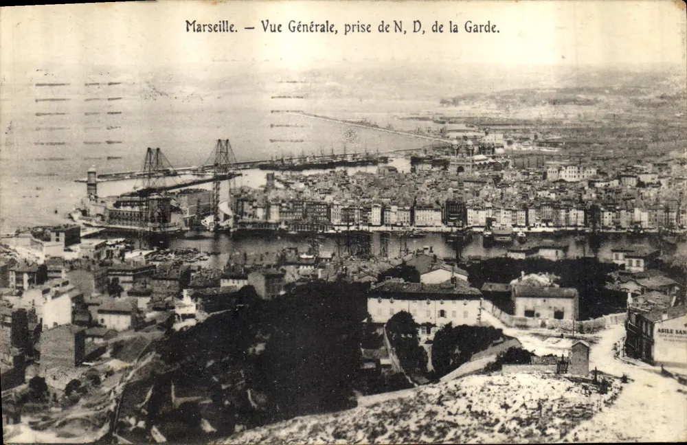Marseille — Allgemeiner Blick, aufgenommen von N.D. de la Garde — ASILE SAN - Vorderseite