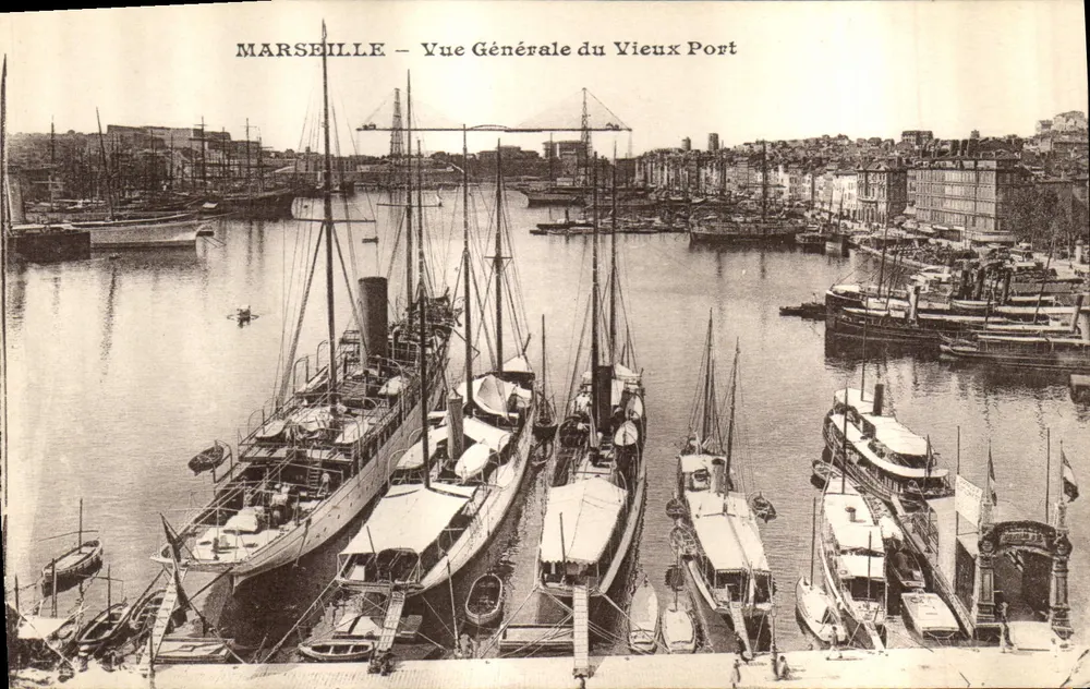Marseille — Allgemeiner Blick auf den alten Hafen — Verleger unbekannt - Vorderseite