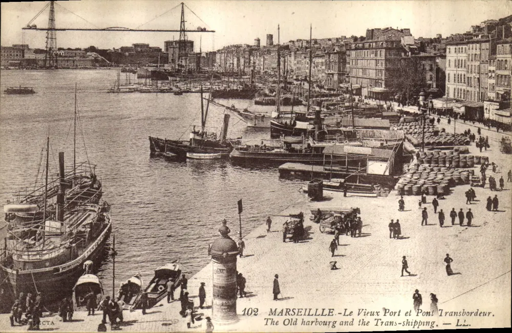 Marseille - Le Vieux Port und Pont Transbordeur — LL. — N° 102 - Vorderseite