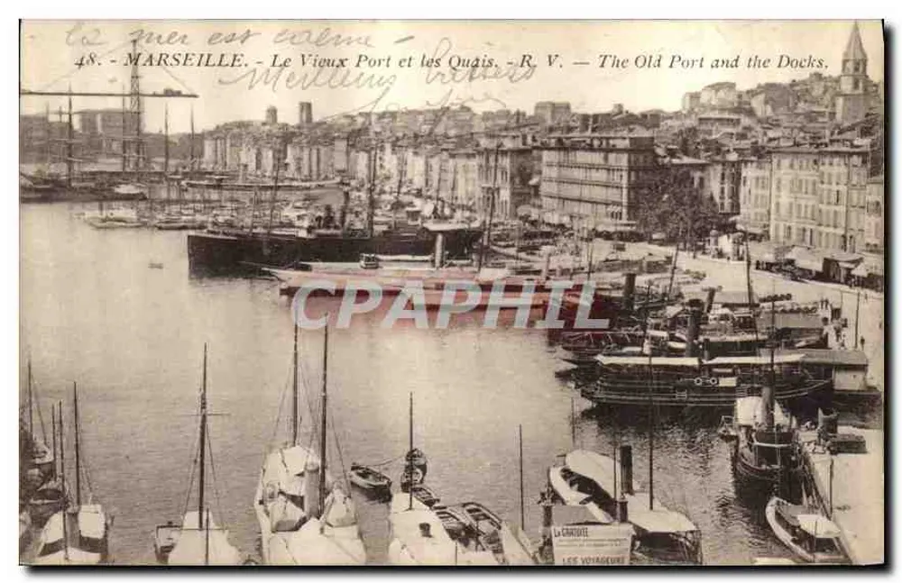 MARSEILLE — Der alte Hafen und die Docks — R. V. — Der alte Hafen und die Docks. - Vorderseite