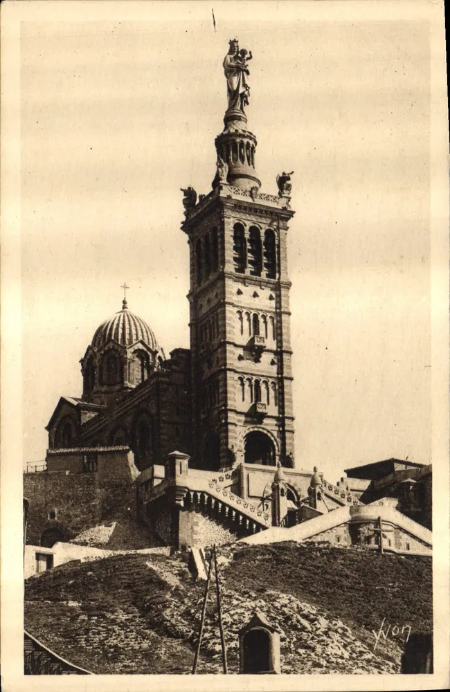 Notre-Dame de la Garde — Marseille (B.-du-R.) — Les Éditions d'Art Yvonne, Paris - Vorderseite
