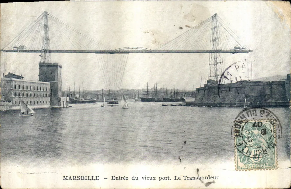 Marseille — Eingang zum alten Hafen, der Transbordeur — Verleger unbekannt - Vorderseite