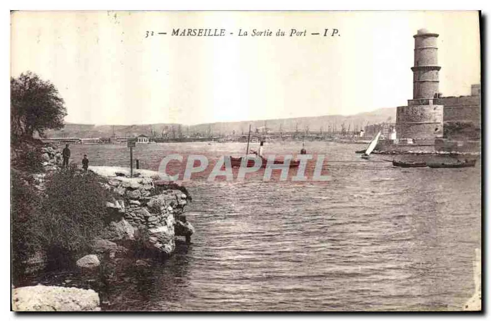 Marselha - Saída do Porto — I.P. — série 32 - Frente
