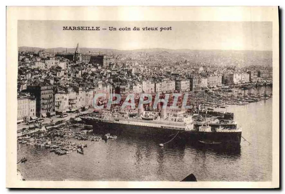 Marseille — Ein Eckbereich des alten Hafens - Vorderseite
