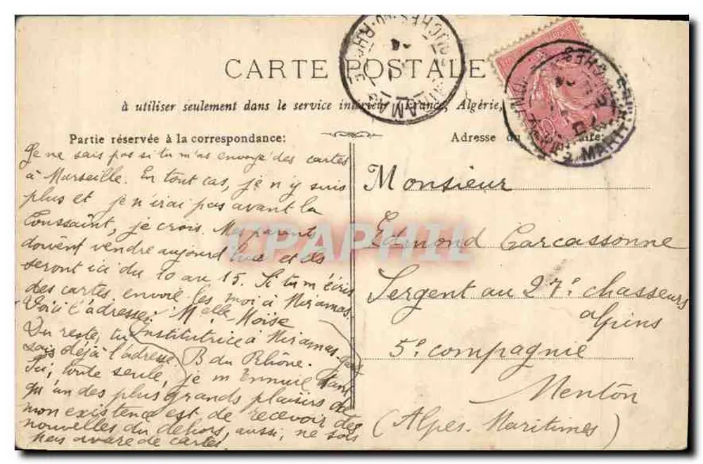 Marseille - No Vieux-Port — G.M. 96, editor Parady - Verso