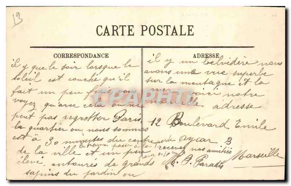 Marseille — A Catedral — LL - Verso