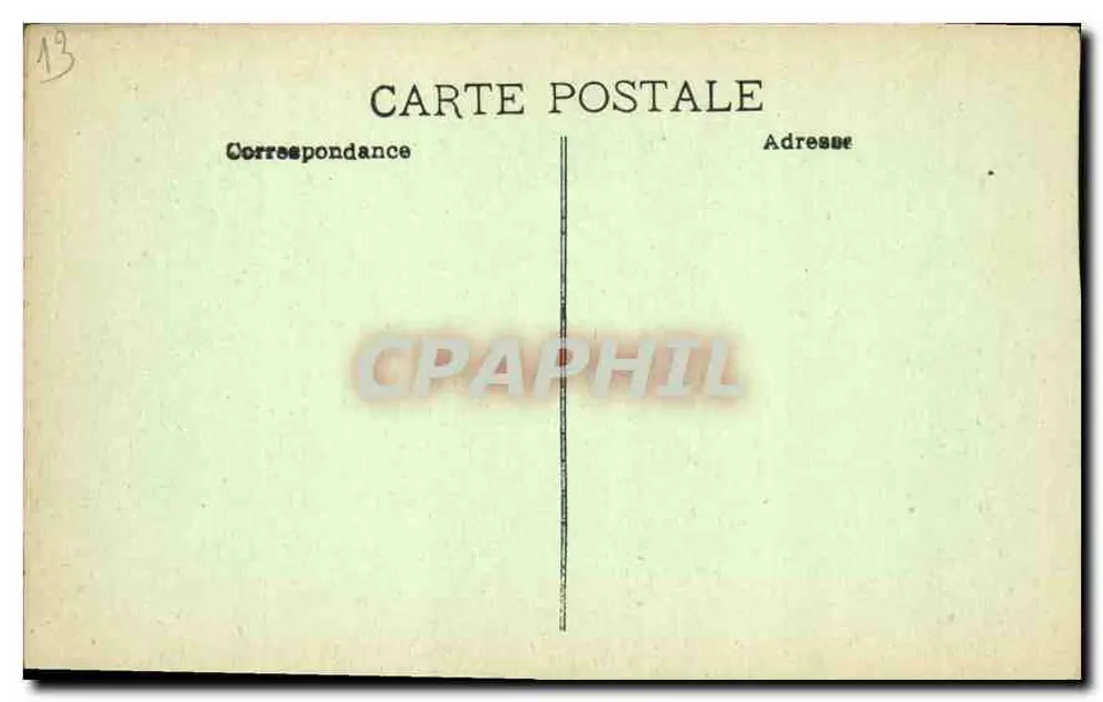Marselha — A Catedral — Editor não identificado, número de série não visível - Verso
