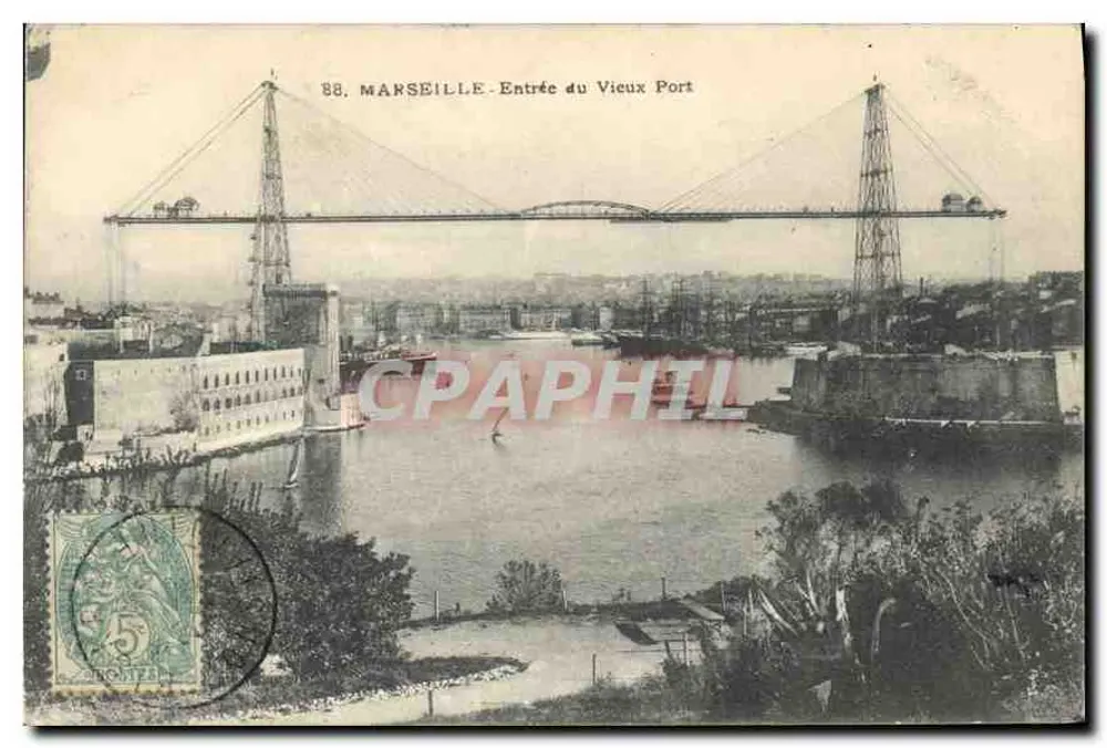 MARSEILLE - Eingang zum Alten Hafen — n°88 - Vorderseite