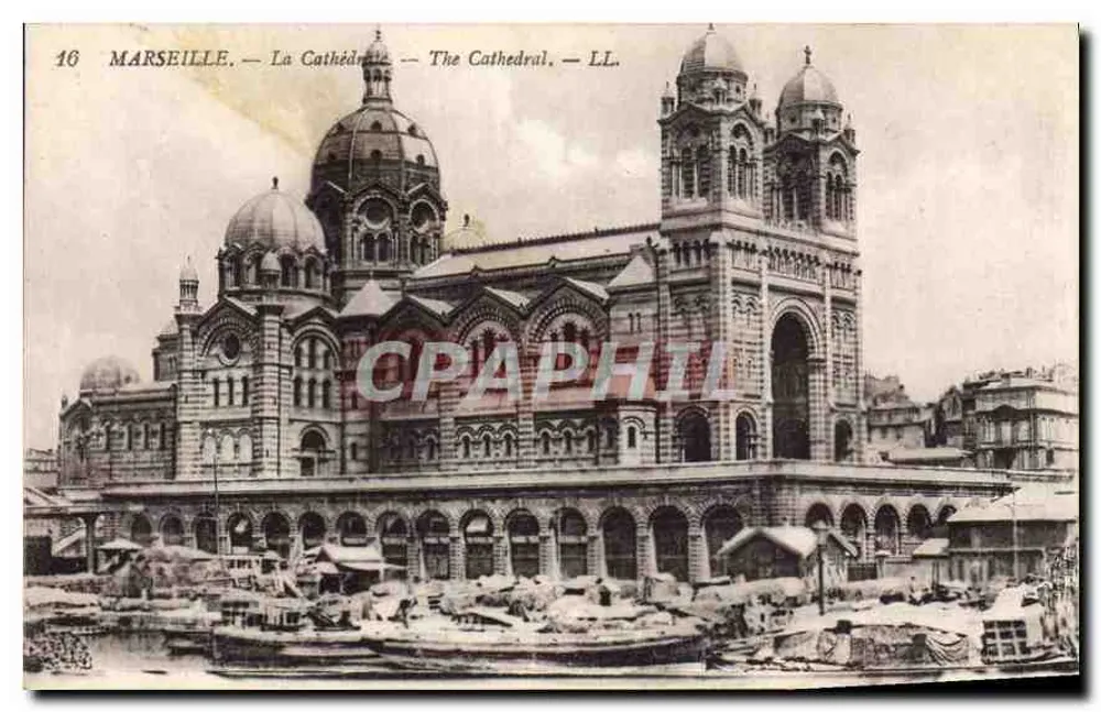 Marseille — A Catedral — LL. — N° 16 - Frente