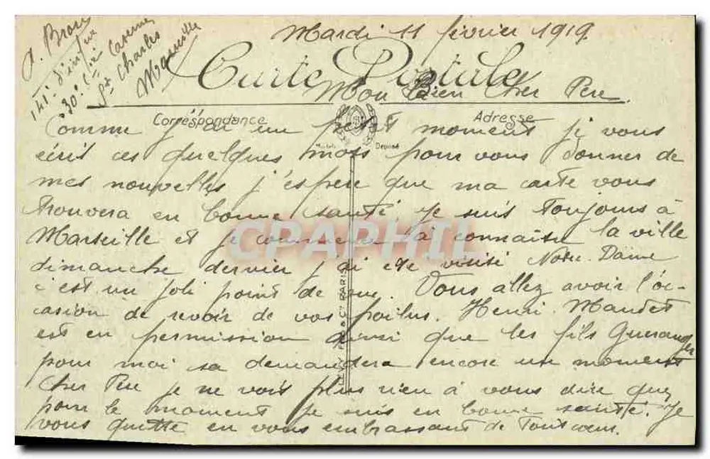 Marseille — A Catedral — LL. — N° 16 - Verso