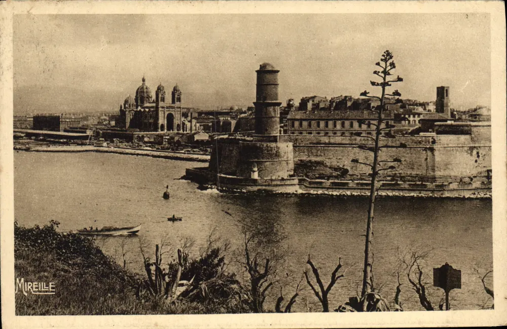 Marseille — Rathaus und Festung Saint-Jean — Mireille - Vorderseite