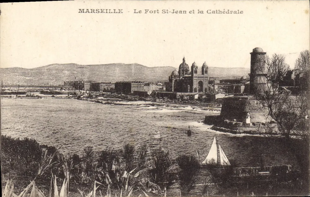 Marseille — Le Fort St-Jean et la Cathédrale - Vorderseite