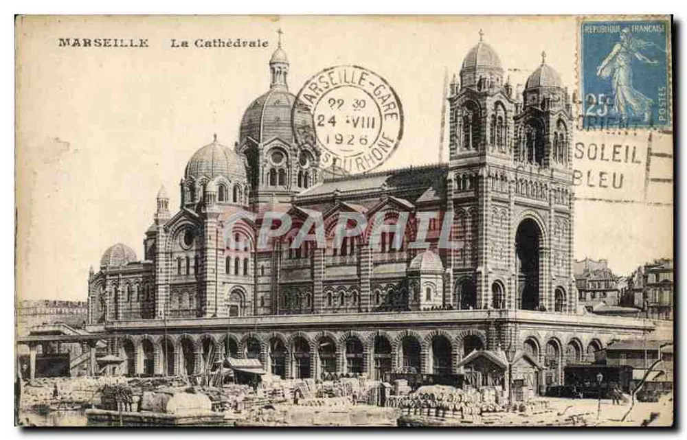 Marseille — La Cathédrale — Éditeur inconnu, n° de série non visible - Frente