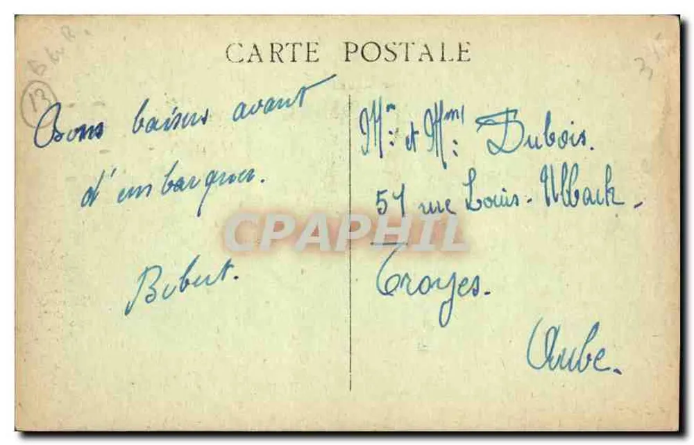 Marseille — La Cathédrale — Éditeur inconnu, n° de série non visible - Verso