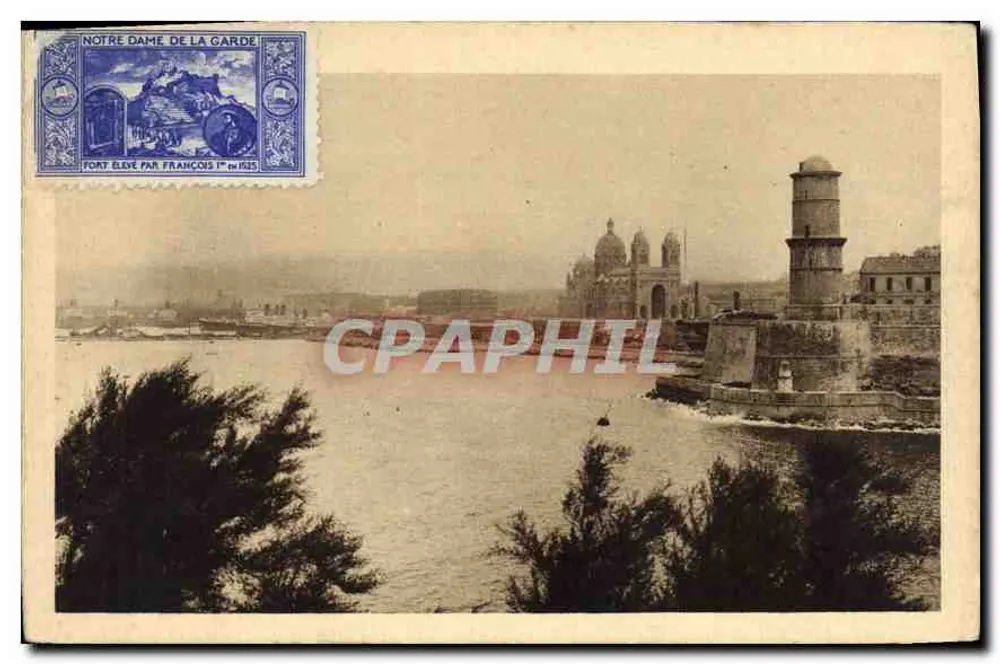 Notre Dame de la Garde — Fort Saint-Jean — Marseille - Vorderseite