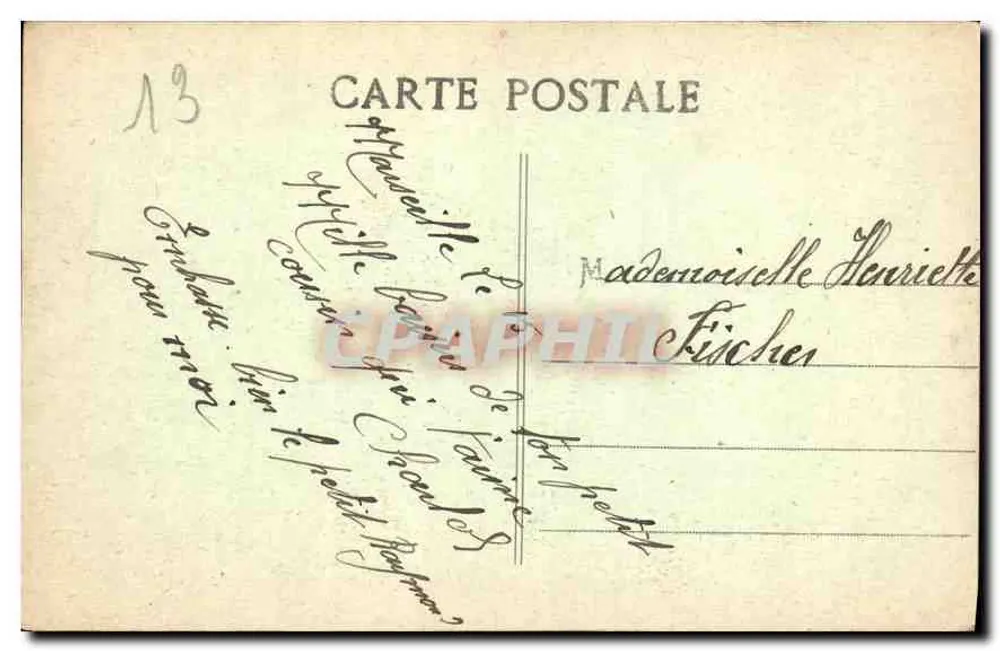 Marseille - Pont Transbordeur und Eingang zum Vieux-Port - V.R. - Rückseite