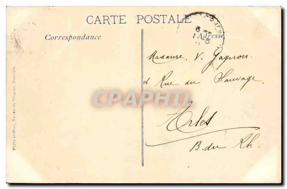 Marselha - A Catedral - Abside — Edição das Novas Galerias, n°22 - Verso