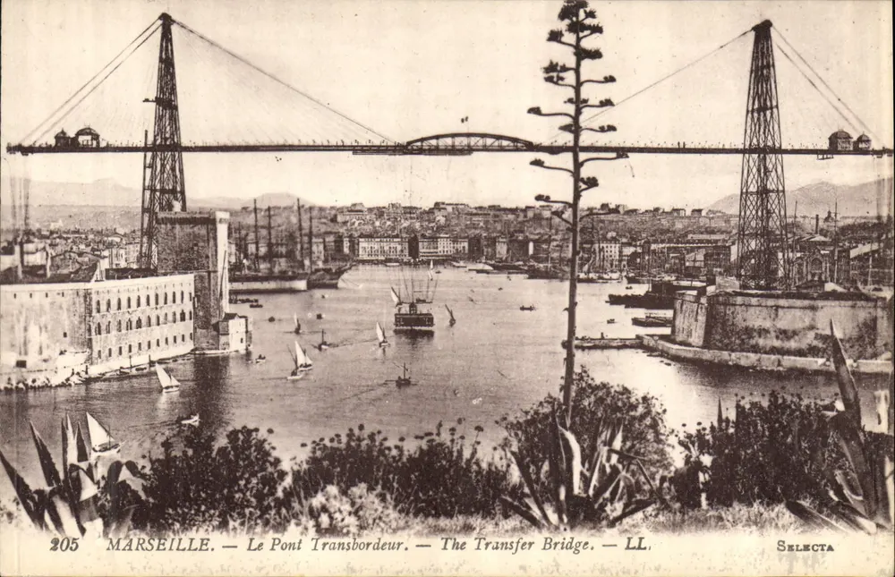 Marseille — O Ponte Transbordeur — The Transfer Bridge — LL. — Selecta - Frente