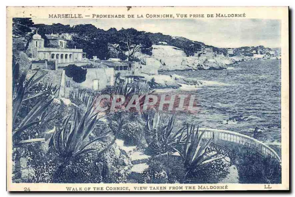 Marseille — Promenade de la Corniche, Ansicht von Maldormé — Verlag LL, Nr. 24 - Vorderseite