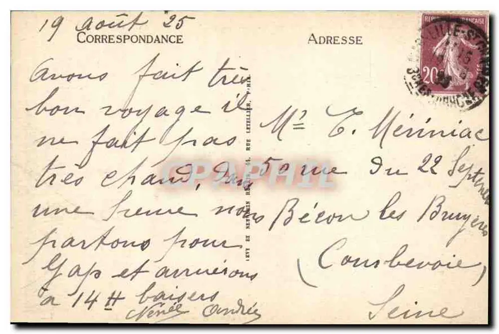 Marseille — Promenade de la Corniche, Ansicht von Maldormé — Verlag LL, Nr. 24 - Rückseite