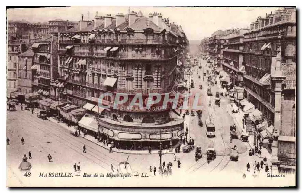 Marseille — Rue de la République — Selecta - Frente