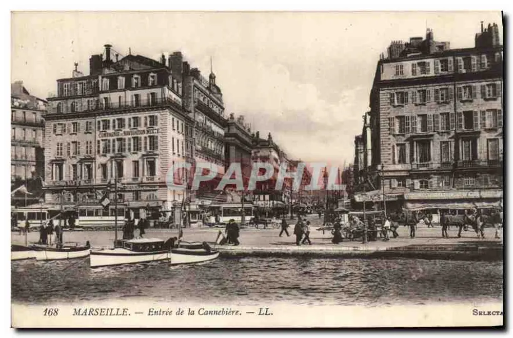 Marseille — Entrada da Cannebière — LL. n°168 - Frente