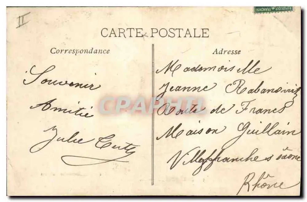 Marseille — A Bolsa — Edição das Novas Galerias - Verso