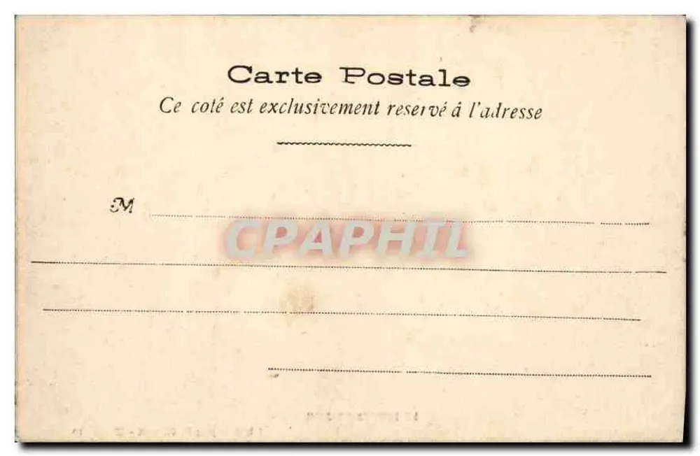 O Forte Saint Jean — Marselha — Fototipo F. Chenoz - Verso