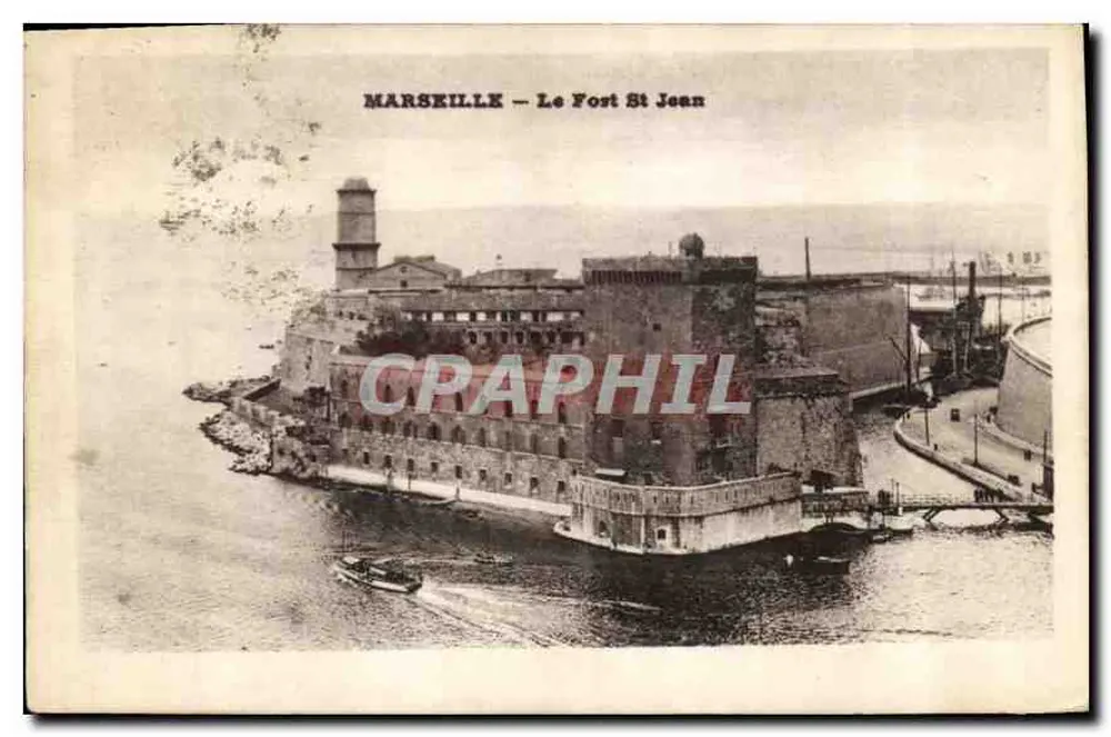 Marselha — O Forte Saint Jean — Editor não identificado, número de série não visível - Frente